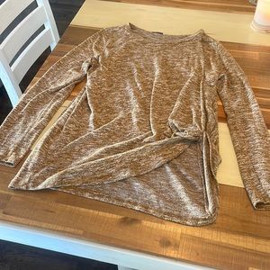 Long sleeve gold top